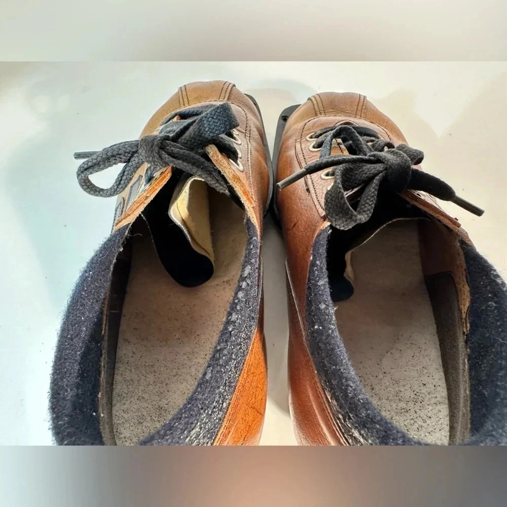 Vtg Norrona All-Leather Norway 909 Nordic Norm 3 pin Ski Shoes EU Size 38 75 MM - Picture 6 of 11